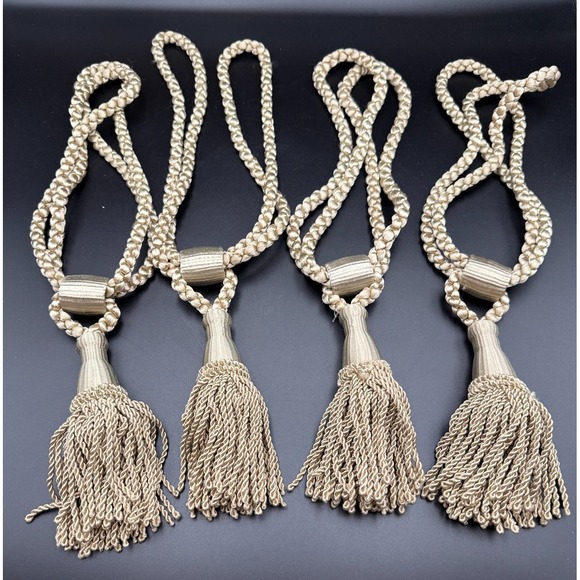 DÉCOPRO (TM) Other - DÉCOPRO Tassel Tieback, Adjustable Cord Length, Set of 4, 16"